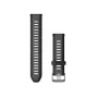 Garmin Quick Release Silikonowy pasek do zegarka 20mm Czarny/Łupkowy szary 010-11251-AG