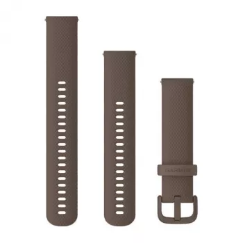 Garmin QuickFit 20 mm Silikonowy pasek do zegarka w kolorze kakaowym brązie