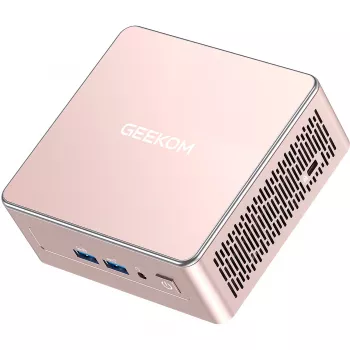 GEEKOM A5 Mini PC, AMD Ryzen 7 5800H, 32GB DDR4, 512GB SSD, Windows 11 Pro, Champagne