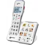 Geemarc AmpliDECT 595 Photo Bezprzewodowy Telefon dla Seniorów z Automatyczną Sekretarką, Klawiszami Fotograficznymi, Podświetlanym Wyświetlaczem, Biały