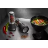 GEFU 34631 Tarka obrotowa TRANSFORMA ręczna tarka i spiralizer czarna, przezroczysta