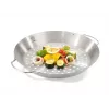 GEFU 89156 Stalowy piekarnik do kurczaka z pojemnikiem na aromat, podstawa 18 cm, srebrny