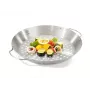 GEFU 89156 Stalowy piekarnik do kurczaka z pojemnikiem na aromat, podstawa 18 cm, srebrny