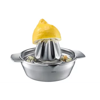 GEFU Citrus Juicer LEMON Elektryczna wyciskarka do cytrusów 100 W szczotkowana stal nierdzewna