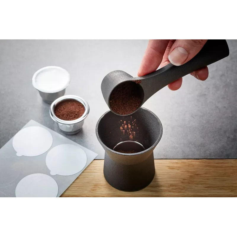 GEFU CONSCIO zestaw 8 filiżanek do espresso Nespresso ze spodkami, porcelana, 180 ml, biały