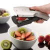 GEFU Japanese Slicer TARI® Mandolina z ostrzem V i 3 wkładami, niemiecka stal chirurgiczna, czarny