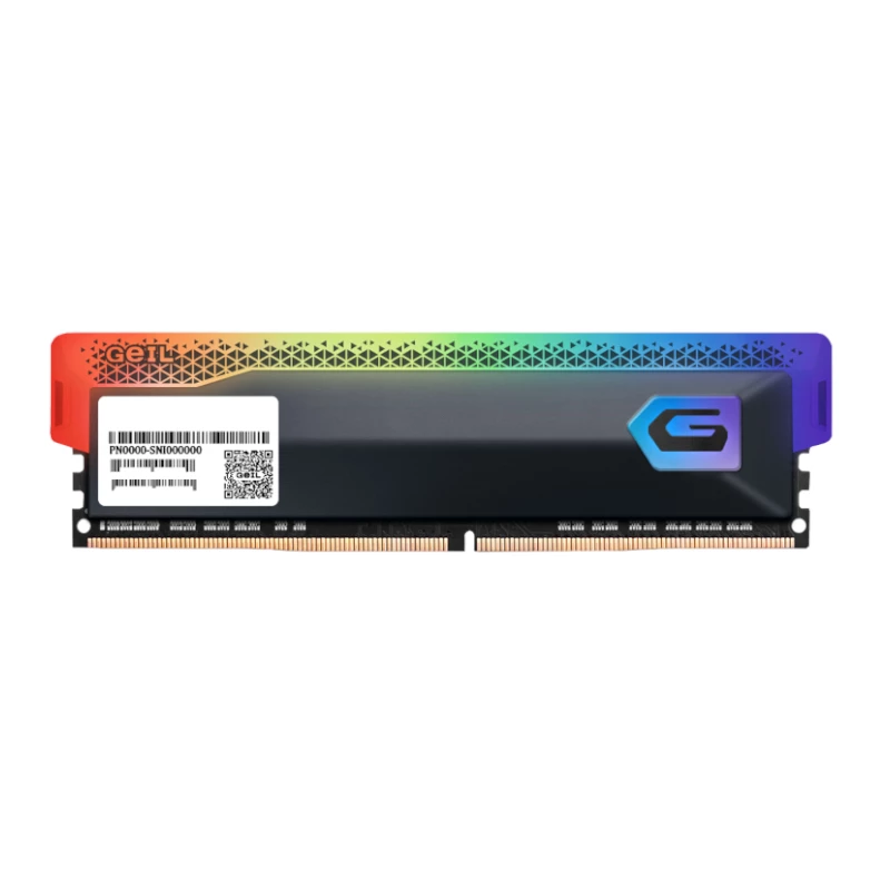 Moduł pamięci GEIL 16GB DDR4 3600MHz UDIMM RGB, CL18, PC4-28800, seria Orion RGB, czarny radiator
