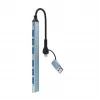 Gembird 7-Port USB 3.2 Gen 2 Hub - 6x USB-A 2.0 + 1x USB-A 3.2, Srebrny