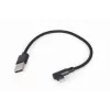 GEMBIRD kątowy pleciony kabel USB-A do 8-pin Lightning 0,2 m czarny
