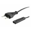 GEMBIRD Cablexpert PC-184-VDE Przewód zasilający, C7, zatwierdzony VDE, czarny, 1,8 m