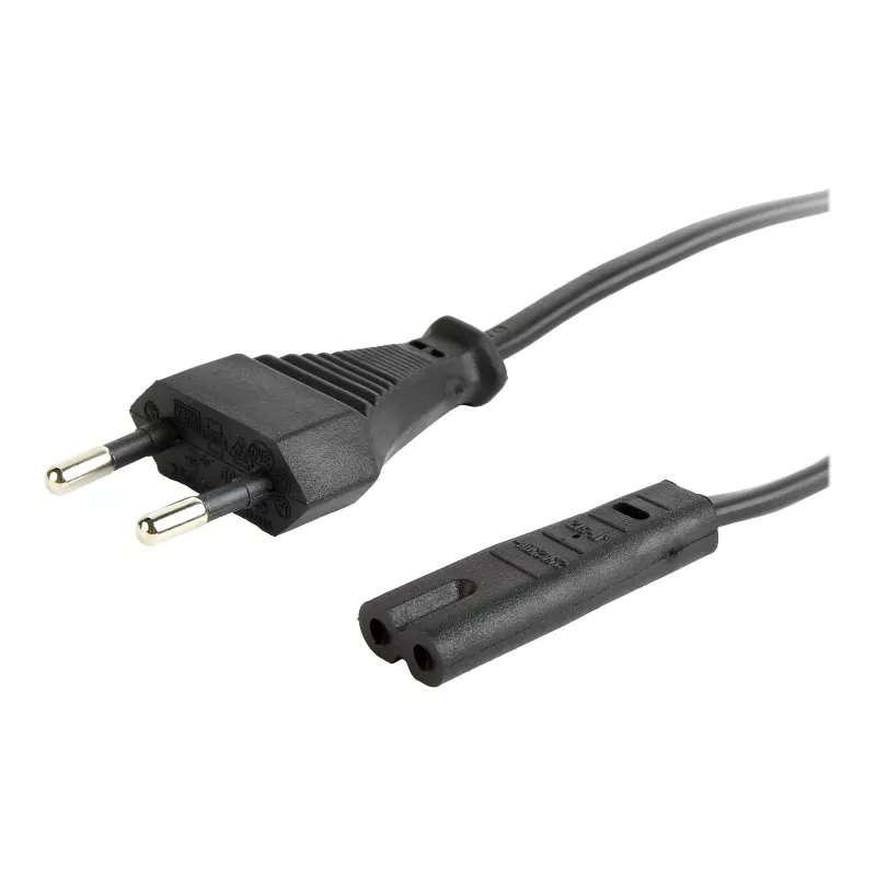 GEMBIRD Cablexpert PC-184-VDE Przewód zasilający, C7, zatwierdzony VDE, czarny, 1,8 m