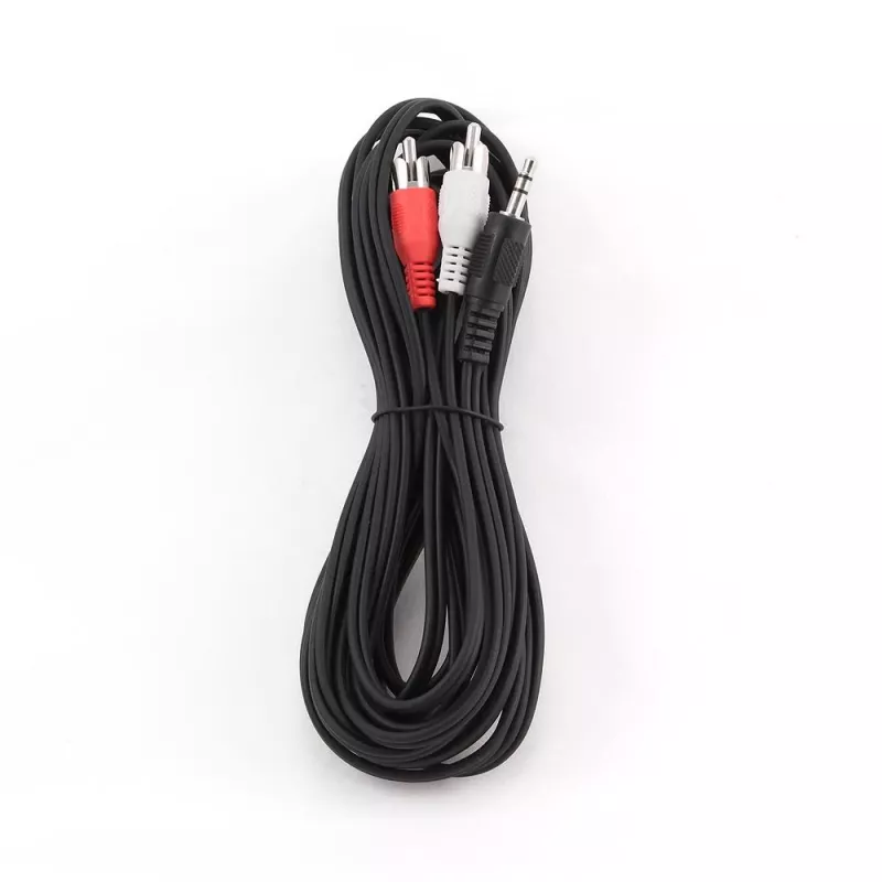Gembird CCA-458-5M Przewód audio 3.5mm Jack na 2x RCA męski-męski 5m