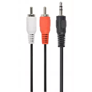 Gembird CCA-458-5M Przewód audio 3.5mm Jack na 2x RCA męski-męski 5m