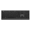 Gembird KB-MCH-06-CYRL Slim Wired Multimedia Keyboard with Type-C Adapter, Cyrillic Layout, Black