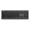 Gembird KB-MCH-06 smukła przewodowa klawiatura multimedialna z adapterem Type-C, układ US, czarna