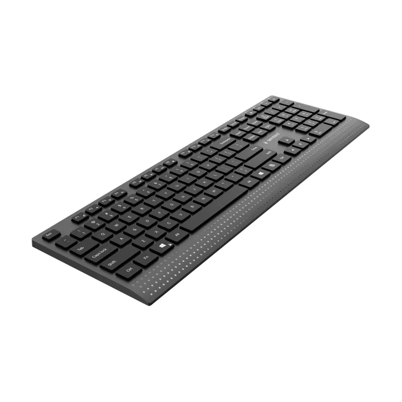 Gembird KB-MCH-06 smukła przewodowa klawiatura multimedialna z adapterem Type-C, układ US, czarna