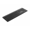 Gembird KB-WPS-03-CYRL Dual-Mode Slim Wireless Keyboard (2.4G + BT), Russian/Cyrillic Layout, Black
