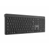 Gembird KB-WPS-03-CYRL Dual-Mode Slim Wireless Keyboard (2.4G + BT), Russian/Cyrillic Layout, Black