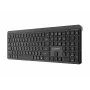 Gembird KB-WPS-03-CYRL Dual-Mode Slim Wireless Keyboard (2.4G + BT), Russian/Cyrillic Layout, Black