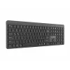 Gembird KB-WPS-03 Dwutrybowa Slim Klawiatura Bezprzewodowa Pro-Business, 2.4G + Bluetooth, Układ US, Czarna
