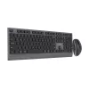Gembird KBS-WPS-02 Dwutrybowy cienki bezprzewodowy zestaw biurkowy, 2,4 GHz + Bluetooth, układ US (klawiatura i mysz)