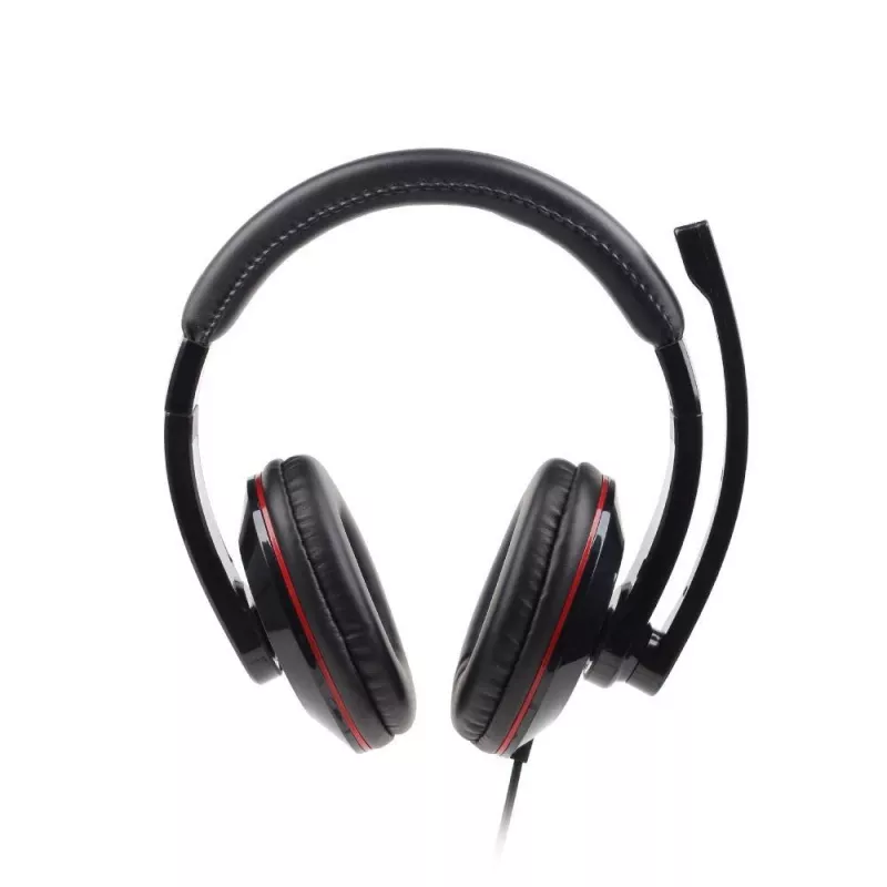 Gembird MHS-001 Słuchawki stereo z regulacją głośności, przewodowe, nauszne, czarne