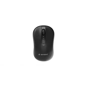 Gembird MUSW2-4B-01 Dwutrybowa mysz bezprzewodowa (2.4 GHz + Bluetooth 5.0) z sensorem optycznym 1600 DPI, 4 przyciski, oburęczna, czarna