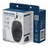 Gembird MUSW2-6B-01 dwutrybowa mysz bezprzewodowa, 2.4 GHz + Bluetooth 5.0, 1600 DPI, 6 przycisków, czarna