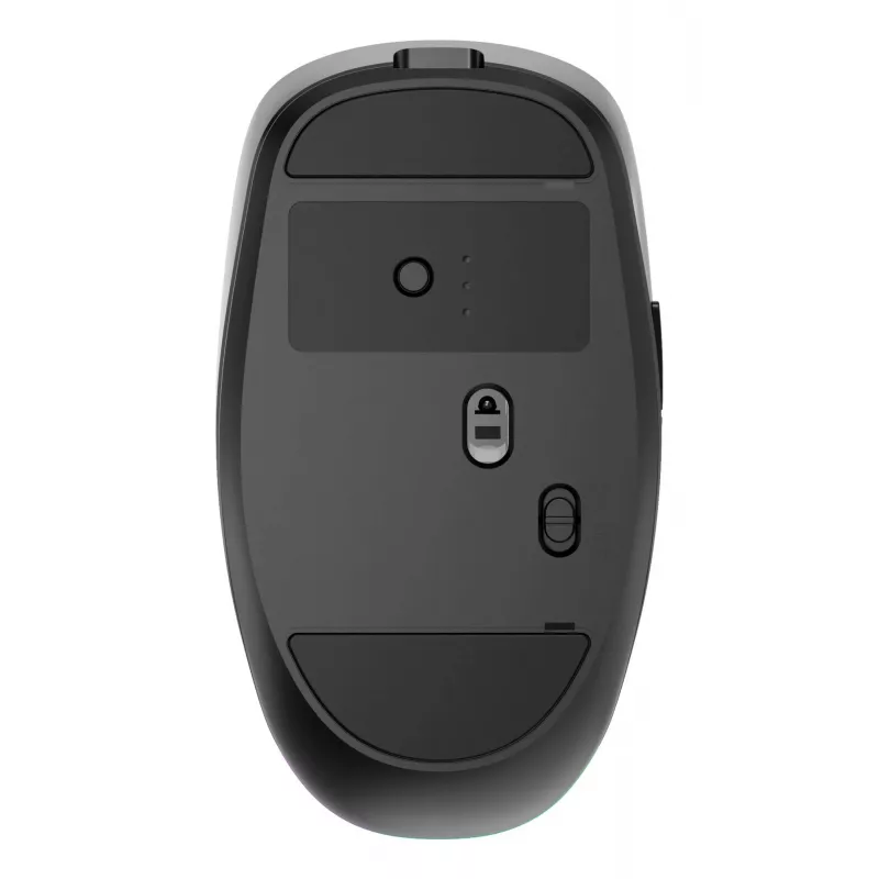 Gembird MUSW2-6B-01 dwutrybowa mysz bezprzewodowa, 2.4 GHz + Bluetooth 5.0, 1600 DPI, 6 przycisków, czarna
