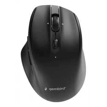 Gembird MUSW2-6B-02 Bezprzewodowa mysz dwutrybowa (2.4G + BT), 2400 DPI, 6 przycisków, czarna