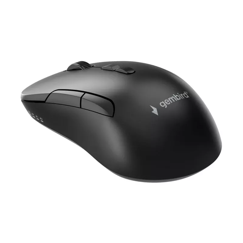 Gembird MUSW2-7B-01 Dwutrybowa mysz bezprzewodowa (2.4G + Bluetooth), 1600 DPI, 7 przycisków, czarna