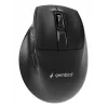 Gembird MUSW3-9B-01 Trójtrybowa Bezprzewodowa Mysz Ergonomiczna (2.4 GHz + Bluetooth + USB-C), 2400 DPI, 9 Przycisków, Czarna
