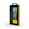 Gembird USB-A do Lightning, Premium Spiral Metal, 1m, Metaliczny Szary