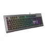 GENESIS Rhod 500 Klawiatura gamingowa RGB - membranowa, hiszpański QWERTY, czarno-szara