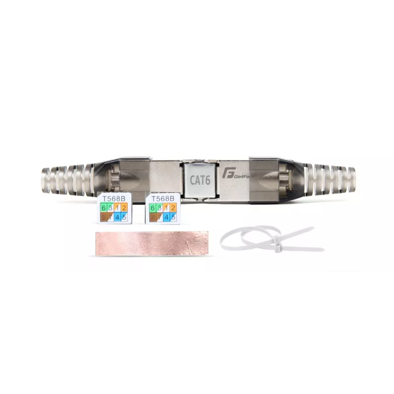 GETFORT 58459 Cat.6 UTP Keystone Jack RJ45, biały