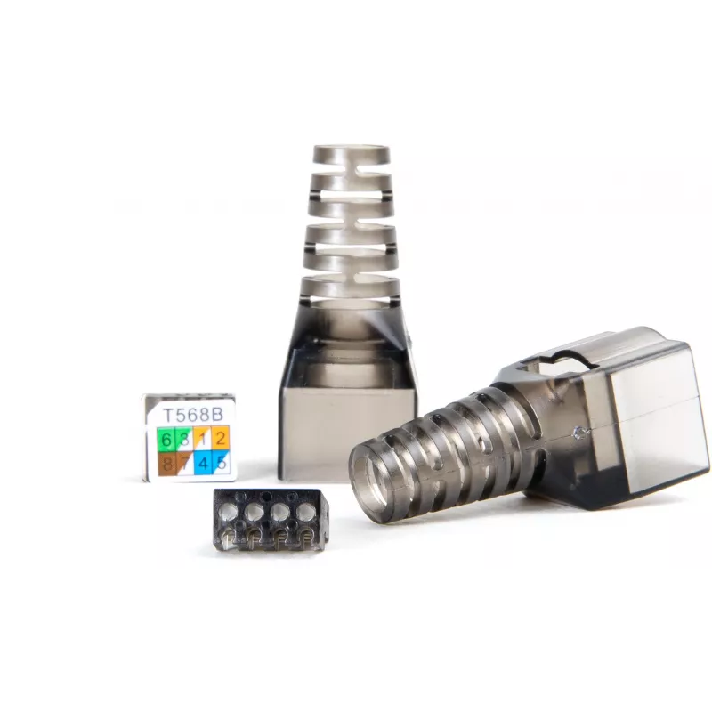 GETFORT 58459 Cat.6 UTP Keystone Jack RJ45, biały