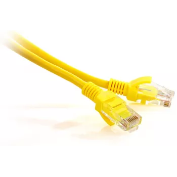 GETFORT Kabel krosowy UTP kat.5e 0,25m Żółty