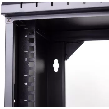 GETFORT ECO v3 Szafa Rack ścienna 19 cali 9U 520x340 mm Czarna - WGF09-53E-WGBv3