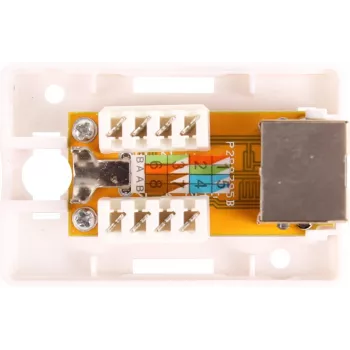 GETFORT GF-1G5EFTP Ekranowany moduł natynkowy RJ45 Cat.5e, biały