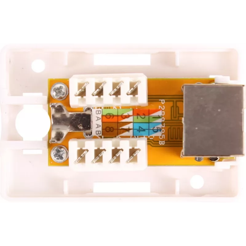 GETFORT GF-1G5EFTP Ekranowany moduł natynkowy RJ45 Cat.5e, biały