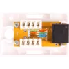 GETFORT GF-1G6UTP Gniazdo natynkowe RJ45 Cat.6 UTP, białe