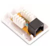 GETFORT GF-1G6UTP Gniazdo natynkowe RJ45 Cat.6 UTP, białe