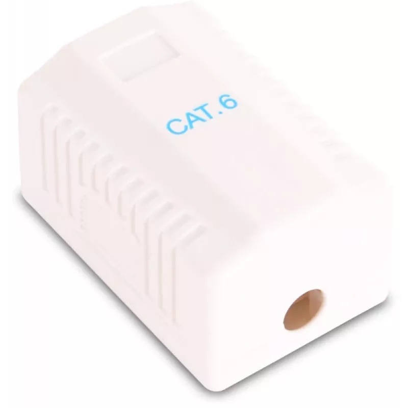 GETFORT GF-1G6UTP Gniazdo natynkowe RJ45 Cat.6 UTP, białe