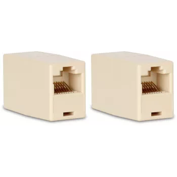 GETFORT GF-2G5E-BL-UTP RJ45 Cat.5e Inline Coupler Żeński-Żeński UTP Jasnoszary