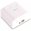 GETFORT GF-2G6FTP Ekranowane gniazdo sieciowe natynkowe, 2x RJ45, Cat6 FTP, biały