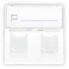 GETFORT GF-2MOD-2G Mosaic 2-Port RJ45 Cat.5e Moduł sieciowy, 45x45mm, Biały