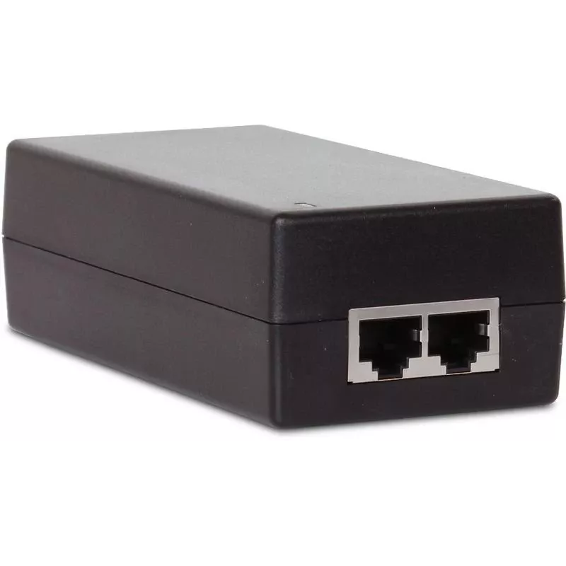 GETFORT GF-48D1000 48W Pasywny wtryskiwacz PoE, 100-240V AC na 48V DC, 10/100 Mbps, 2x RJ45, zgodny z IEEE 802.3af/at