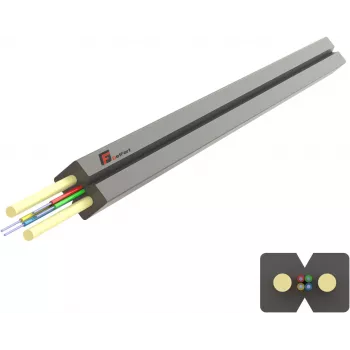 GETFORT GF-FRP-2J LSOH Wewnętrzny kabel światłowodowy FTTH, 2 włókna, jednomodowy G.657.A2, 1 m, biały
