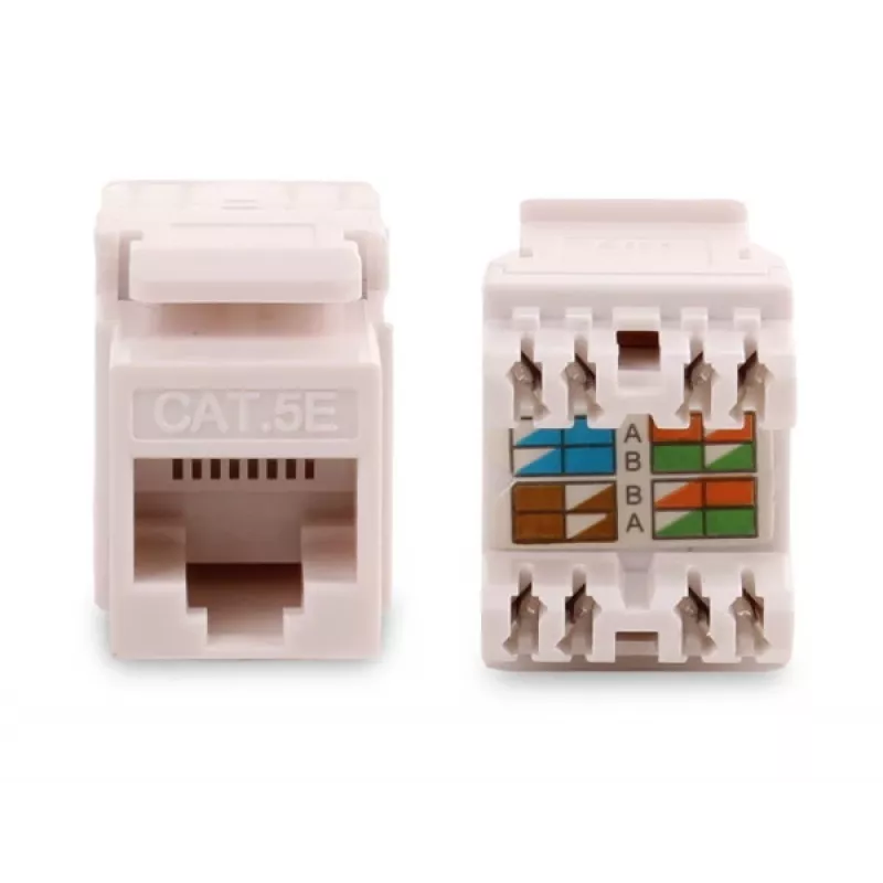 GETFORT GF-K5EUTP Cat.5e UTP Keystone Module RJ45, Biały