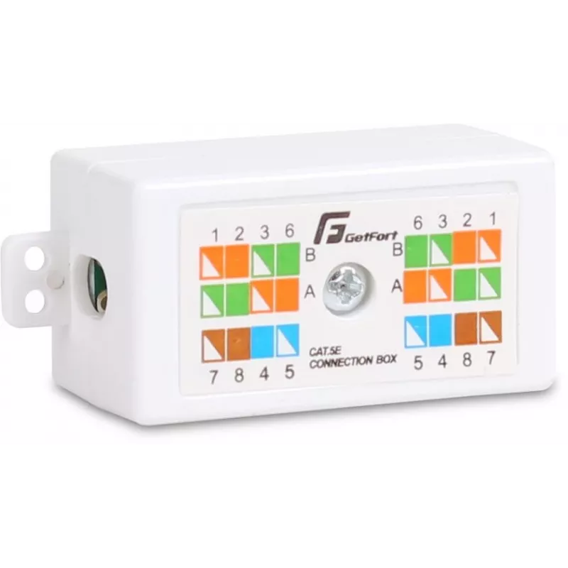 GETFORT GF-LP-5UTP Cat.5e UTP Łącznik kablowy typu Krone, beznarzędziowy IDC, Biały